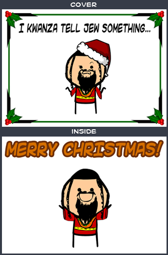 Cyanide & Happiness Kwanza Greeting Card