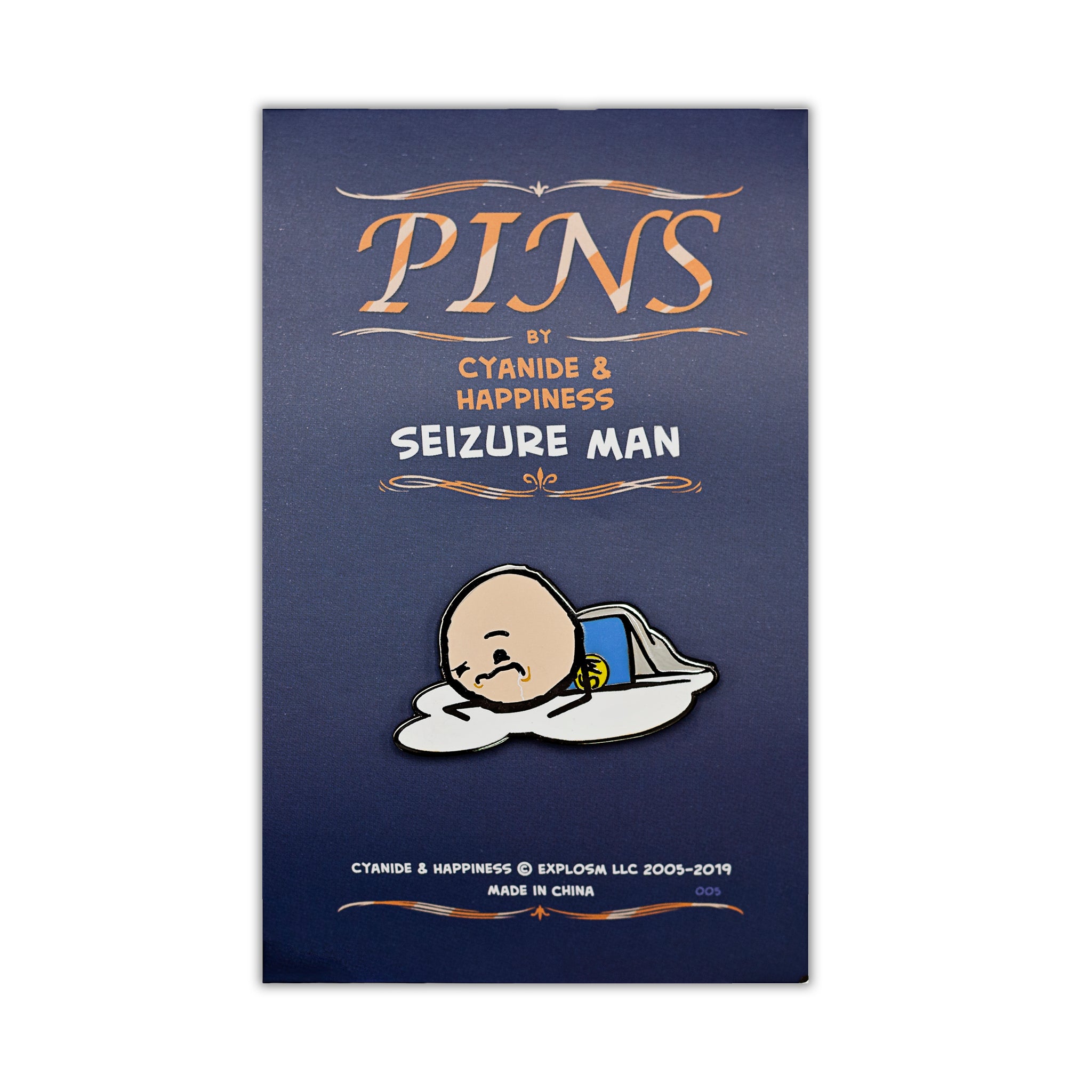 Seizure Man Pin