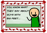 Cyanide & Happiness Big Feet Greeting Card