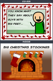 Cyanide & Happiness Big Feet Greeting Card